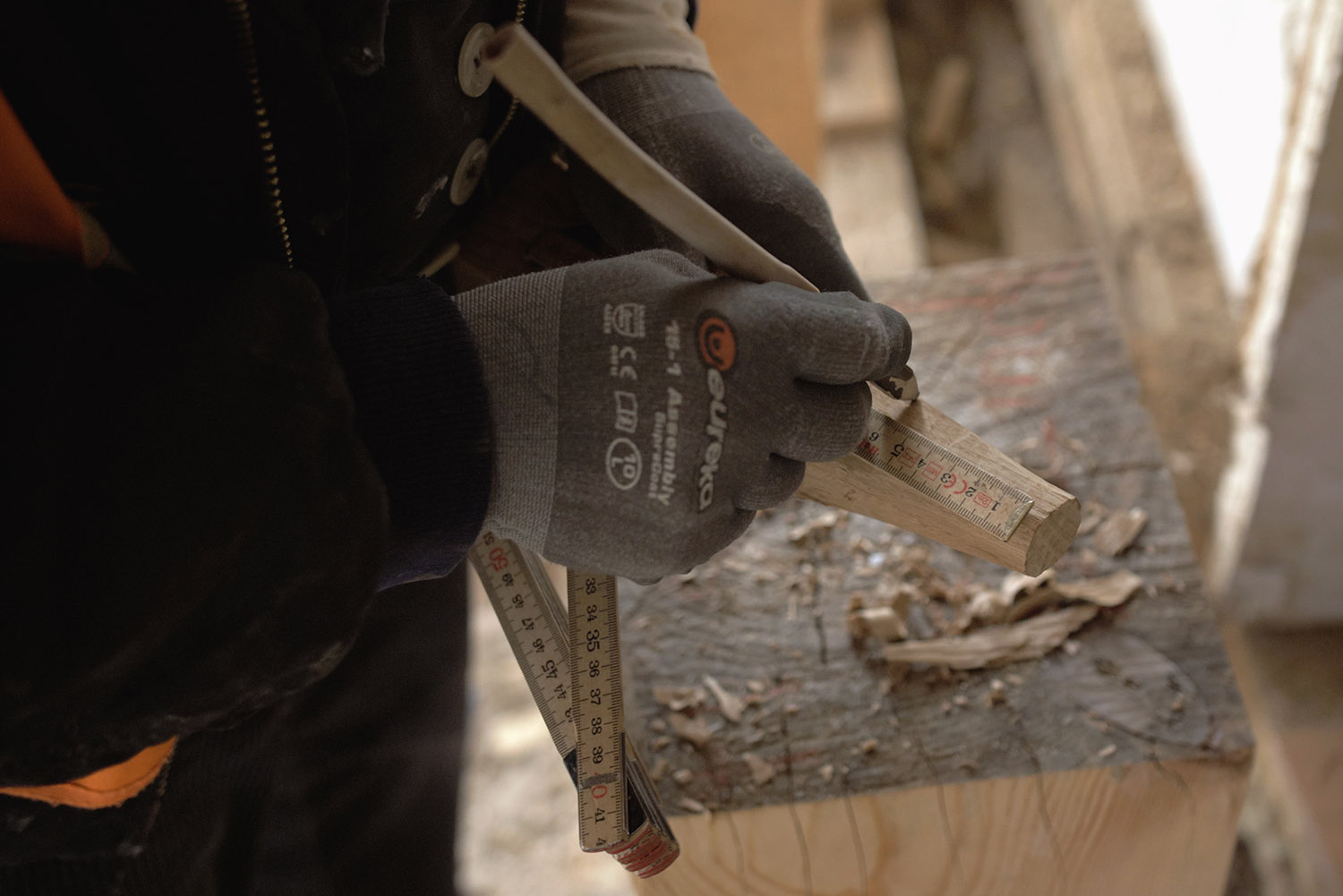 Screenshot der Videodokumentation über die Sanierung eines alten Bauernhauses.
