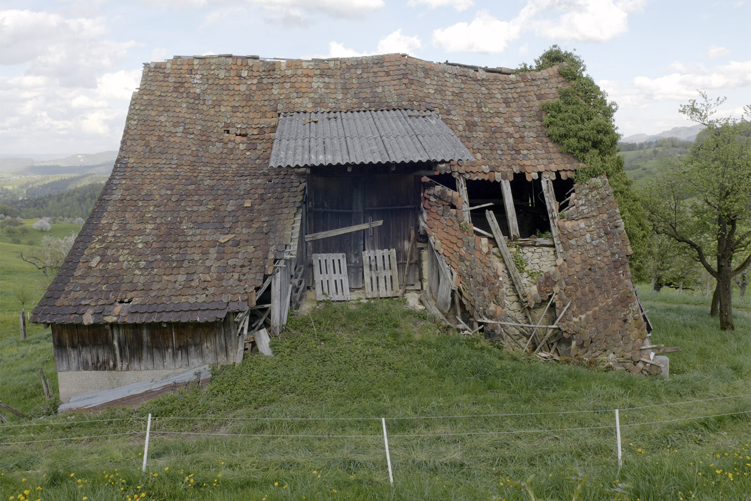 Screenshot einer Feldscheune in Baselland